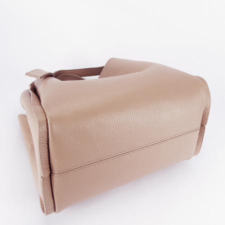 Geanta medie roz deschis din piele naturala 8905 128 [5]