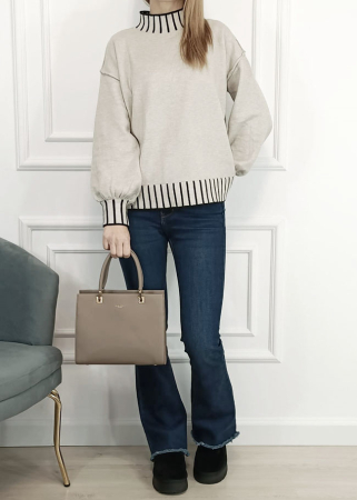 Geanta medie taupe David Jones CM7398-1 12 [1]