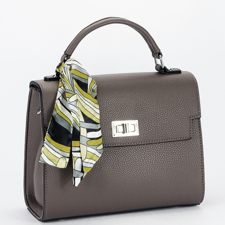 Geanta medie taupe inchis  FLORA&Co F9001 14 [3]