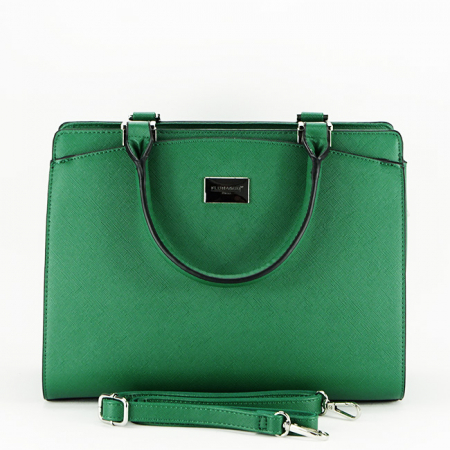 Geanta medie verde Jeffery 13 [5]