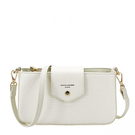 Genti mici - Geanta mica alba David Jones Paris CM6773A 14