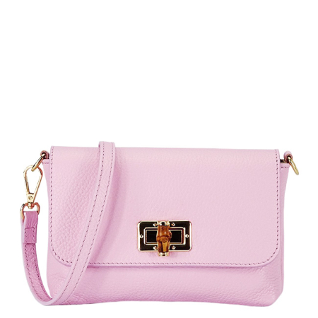 Clutch - Geanta mica barbie roz din piele naturala 2052 06