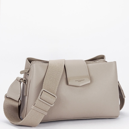 Accesorii - Geanta mica bej crossbody David Jones Paris CM8303 15