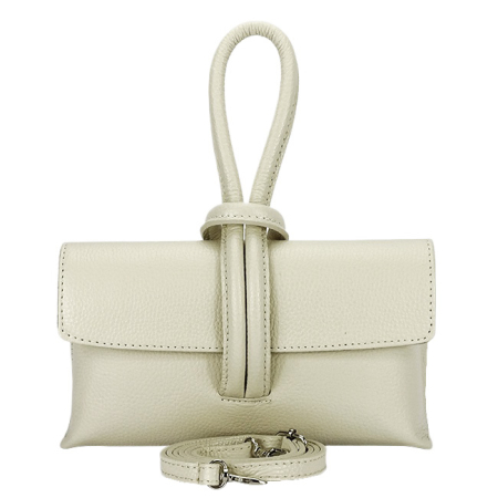 Geanta mica bej deschis din piele naturala 1732 123 [6]