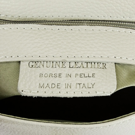 Geanta mica bej deschis din piele naturala 1732 123 [10]