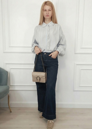 Geanta mica bej din piele naturala 8936 120 [2]