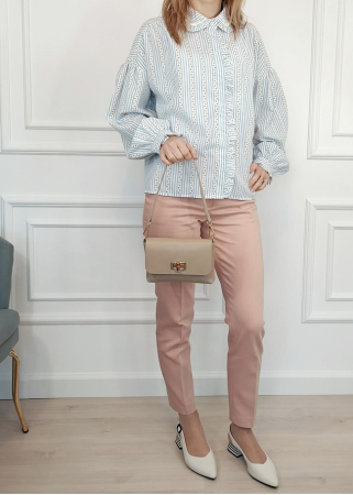 Geanta mica bej taupe din piele naturala 2052 06 [3]