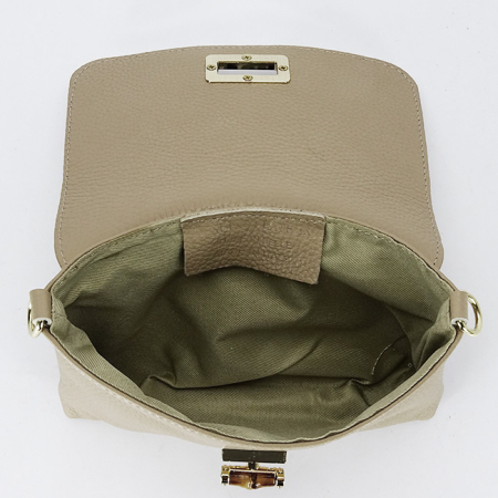 Geanta mica bej taupe din piele naturala 2052 06 [7]