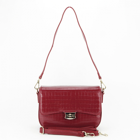 Geanta mica David Jones Paris 7002-1 14 Rosu bordo [5]