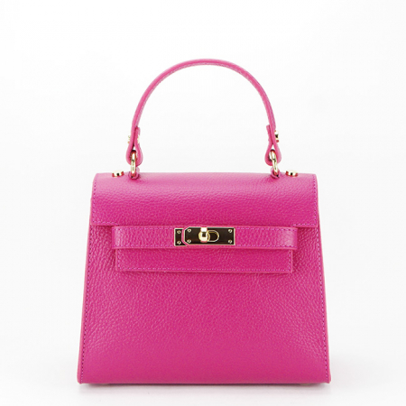 Genti mici - Geanta din piele naturala 8949 121 Fucsia