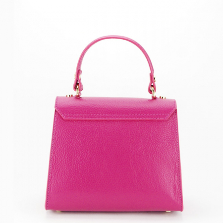 Geanta din piele naturala 8949 121 Fucsia [3]