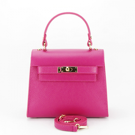 Geanta din piele naturala 8949 121 Fucsia [4]
