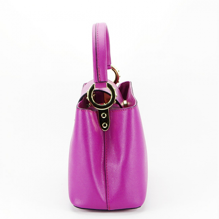 Geanta din piele naturala 8950 120 Fucsia [2]