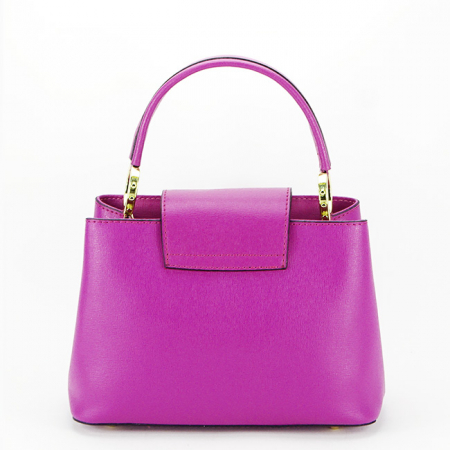 Geanta din piele naturala 8950 120 Fucsia [3]