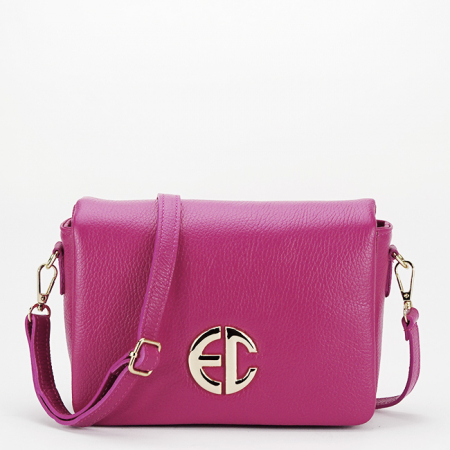 Noutati - Geanta mica fucsia din piele naturala 8942 121