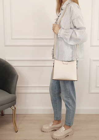 Geanta mica ivory metalizat Flora&Co Paris F2548 14 [1]