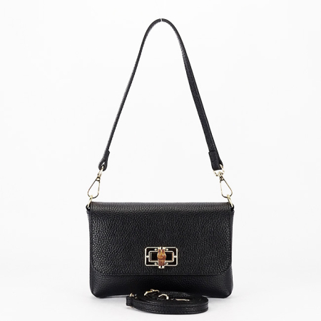 Geanta mica neagra din piele naturala 2052 06 [5]