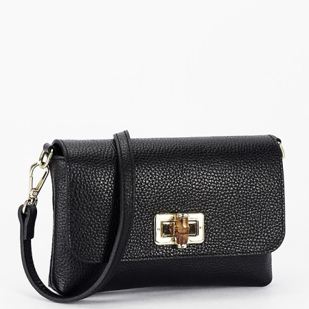 Geanta mica neagra din piele naturala 2052 06 [2]