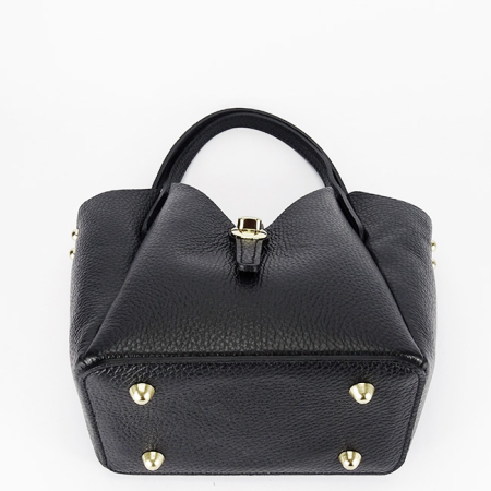 Geanta mica neagra din piele naturala 2057 131 [7]