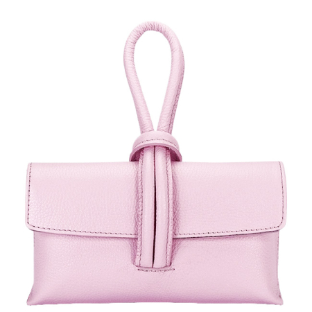 Clutch - Geanta mica roz din piele naturala 1732 123