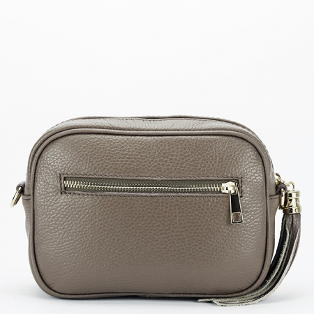 Geanta mica taupe din piele naturala 8957 124 [3]