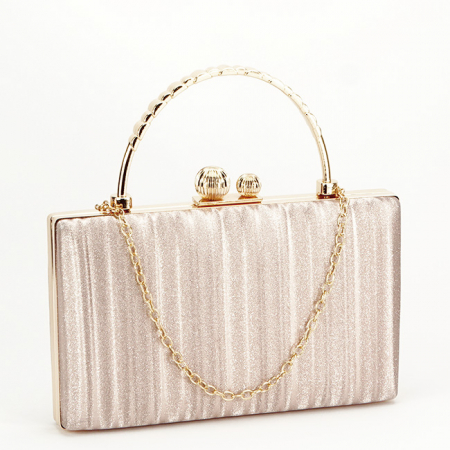 Geanta auriu rose, clutch cu maner BME-622 05 [2]