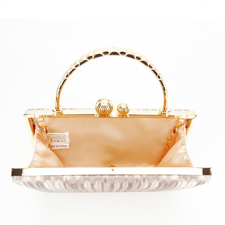 Geanta auriu rose, clutch cu maner BME-622 05 [6]