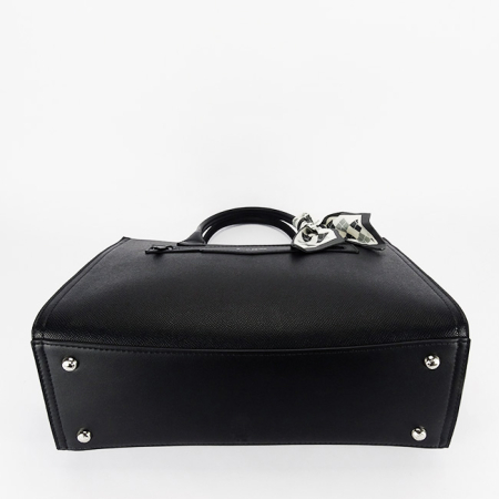 Geanta neagra David Jones Paris cu esarfa CM7642-1 11 [6]
