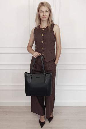 Geanta neagra David Jones Paris de talie mare CM7674 M13 [1]