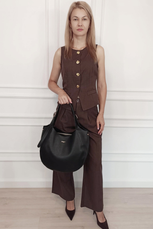 Geanta neagra David Jones Paris de talie mare CM8456 M13 [1]