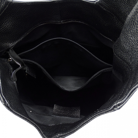 Geanta neagra de talie mare din piele naturala 8924 127 [4]