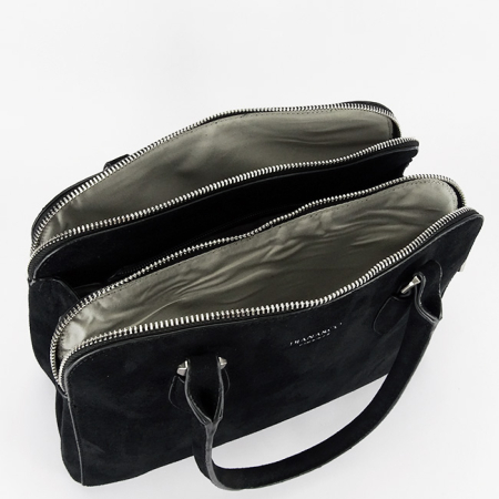 Geanta neagra DIANA&CO din velur DHJ928-2 M13 [8]