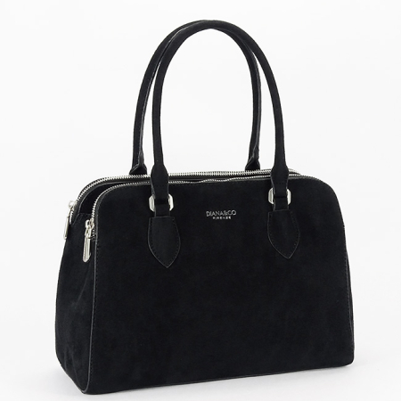 Accesorii - Geanta neagra DIANA&CO din velur DHJ928-2 M13