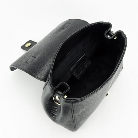 Geanta din piele naturala  neagra 1047 123 [8]