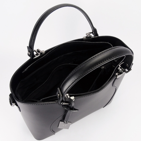 Geanta neagra din piele naturala 1424A 125 [8]