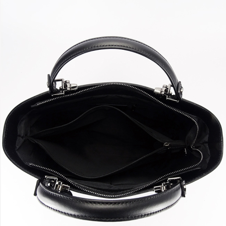 Geanta neagra din piele naturala 1424A 125 [7]