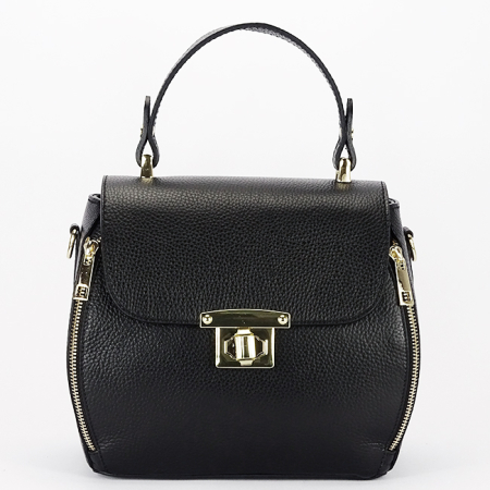 Accesorii - Geanta neagra din piele naturala 2095 127