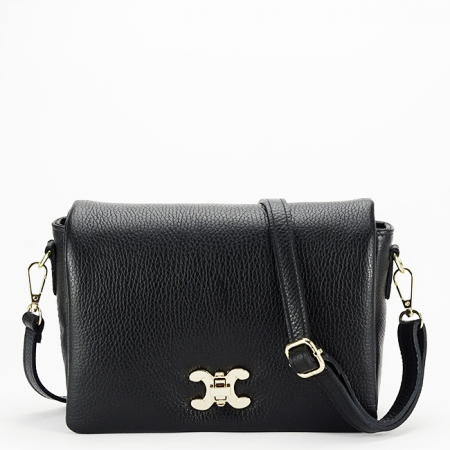 Clutch - Geanta neagra din piele naturala 7000 120