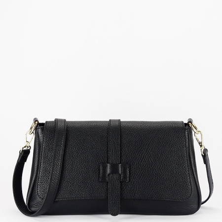 Noutati - Geanta neagra din piele naturala 8903 127