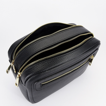 Geanta neagra din piele naturala 8915 124 [5]