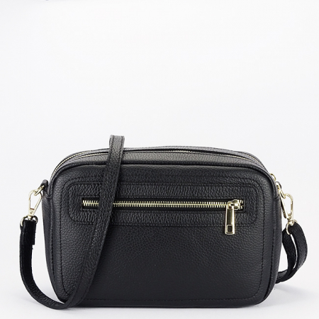 Genti mici - Geanta neagra din piele naturala 8915 124