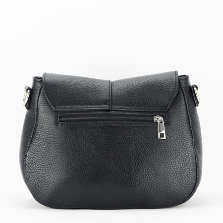 Geanta din piele naturala 8960 123 Negru [4]