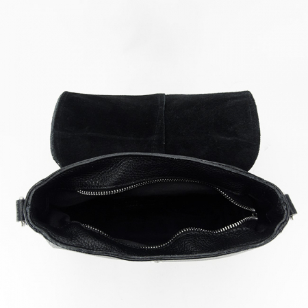 Geanta din piele naturala 8960 123 Negru [6]
