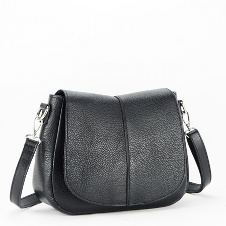 Geanta din piele naturala 8960 123 Negru [2]