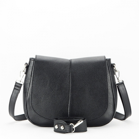 Geanta din piele naturala 8960 123 Negru [1]