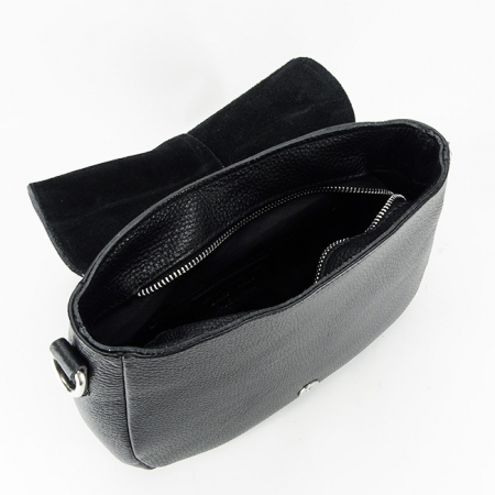 Geanta din piele naturala 8960 123 Negru [7]