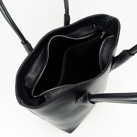 Geanta neagra din piele naturala 8966 123 [6]