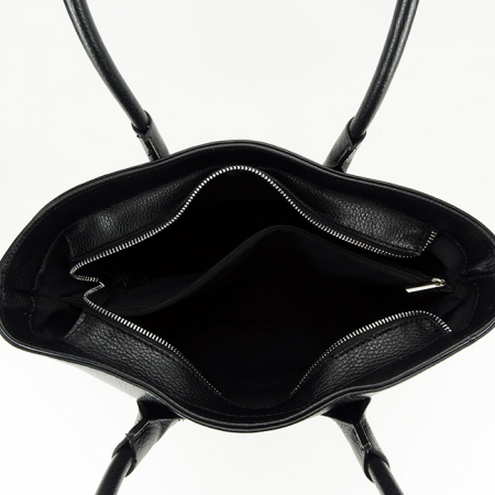 Geanta neagra din piele naturala 8966 123 [5]