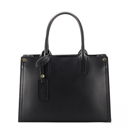 Genti piele - Geanta neagra din piele naturala 8969 122