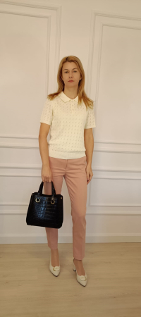 Geanta neagra din piele naturala cu imprimeu de reptila 8916 129 [2]